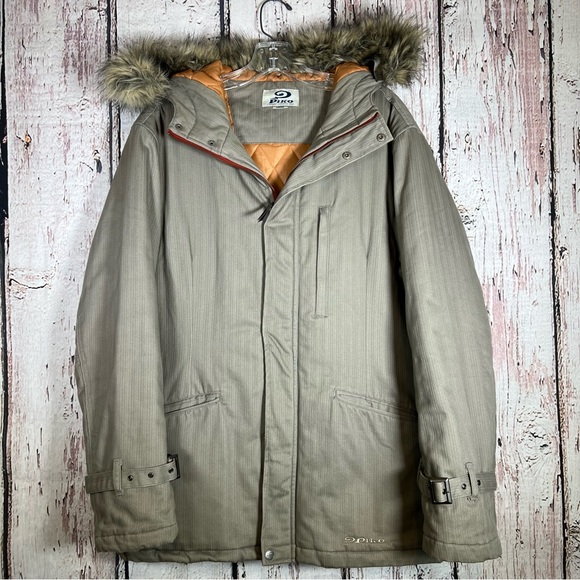 Piko 1988 Other - Piko Hawaiian Longboard Wear Y2K Faux Fur Trim Jacket Insulated Parka SZ Large